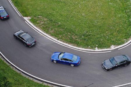 spa 10/2017 Vergleichstest Audi S6, BMW M550i, Lexus GS F, Porsche Panamera 4S