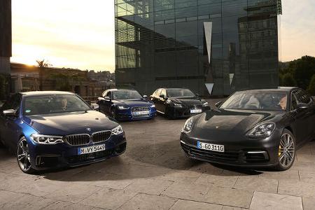 spa 10/2017 Vergleichstest Audi S6, BMW M550i, Lexus GS F, Porsche Panamera 4S