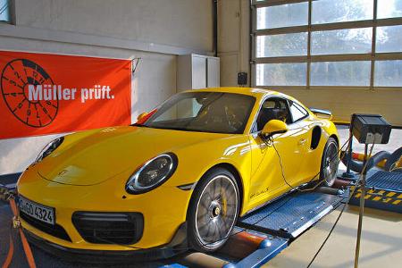 Porsche 911 991.2 Turbo S, Prüfstand