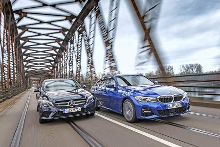 BMW 330i, Mercedes C300, Vergleichstest, ams0619 BMW 330i, Mercedes C300, Vergleichstest, ams0619