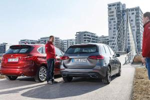 Mercedes B200d, BMW 218d Active Tourer