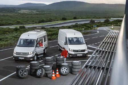 Somerreifentest, VW Crafter, MAN TGE-Kastenwagen Somerreifentest, VW Crafter, MAN TGE-Kastenwagen