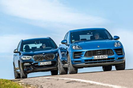 BMW X3 M40i, Porsche Macan S, Exterieur BMW X3 M40i, Porsche Macan S, Exterieur