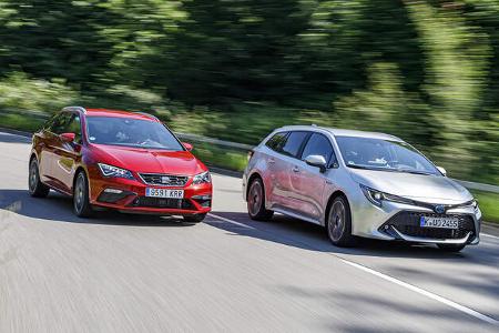 Seat Leon ST, Toyota Corolla Touring Sports, Exterieur Seat Leon ST, Toyota Corolla Touring Sports, Exterieur