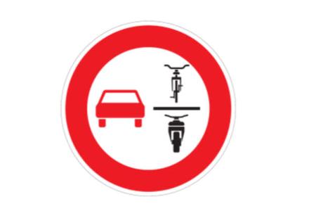 Verkehrszeichen Rad Überholverbot 
