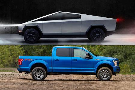 12/2019, Tesla Cybertruck vs. Ford F-150 12/2019, Tesla Cybertruck vs. Ford F-150
