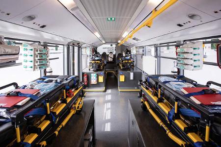 Daimler Buses baut Mercedes-Benz Citaro für den Transport von COVID-19-Patienten um Daimler Buses converts Mercedes-Benz Citaro for transporting COVID-19 patients Daimler Buses baut Mercedes-Benz Citaro für den Transport von COVID-19-Patienten um Daimler Buses converts Mercedes-Benz Citaro for transporting COVID-19 patients