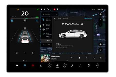Betriebssysteme im Auto Tesla