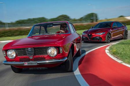 Alfa Romeo Giulia GTAm, alt und neu im Vergleich Alfa Romeo Giulia GTAm, alt und neu im Vergleich