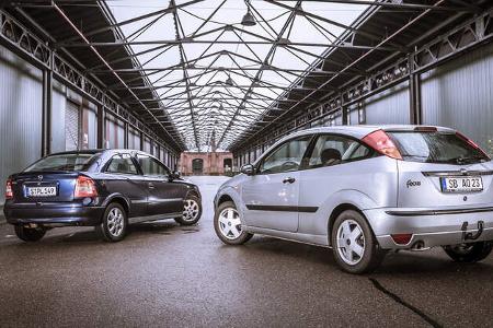 Opel Astra 1.6, Ford Focus 1.6 16V, Exterieur
