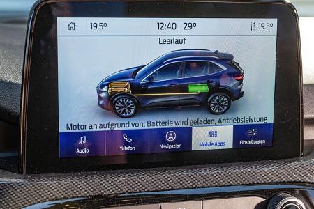 BMW X1 25e, Ford Kuga PHEV, Opel Grandland X Hybrid, Volvo XC40 T5 Recharge, Vergleichstest