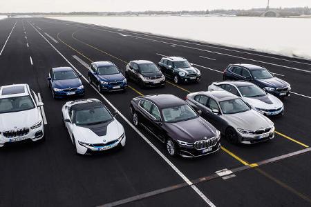 BMW Plug-in-Hybrid-Modelle 2019, BMW 330e, 745Le, X3 xDrive30e, X5 xDrive45e, 530e, 225xe Active Tourer