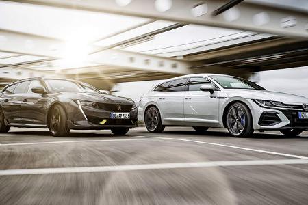 Peugeot 508 SW PSE, VW Arteon SB R, Exterieur Peugeot 508 SW PSE, VW Arteon SB R, Exterieur