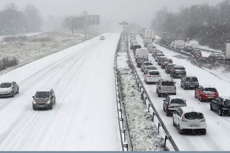 Autobahn Schnee Autobahn Schnee