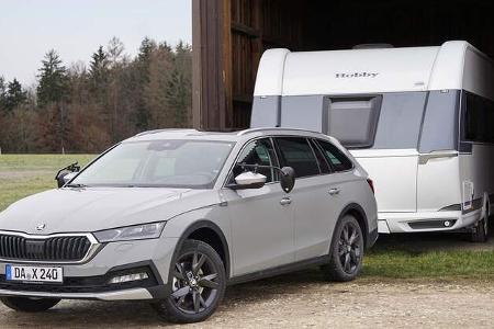 Zugwagentest Skoda Octavia Scout