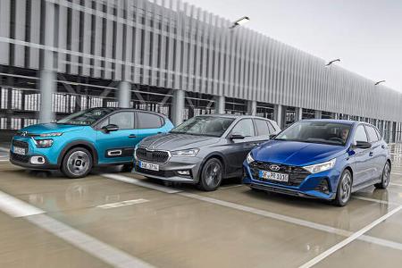 Skoda Fabia, Hyundai i20, Citroen C3 Skoda Fabia, Hyundai i20, Citroen C3