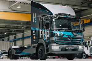 Wasserstoff-Lkw mit 500 km Reichweite