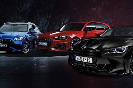 Sport-Kombi Kaltvergleich BMW M3 Touring Audi RS4 Mercedes C 43 AMG Sport-Kombi Kaltvergleich BMW M3 Touring Audi RS4 Mercedes C 43 AMG
