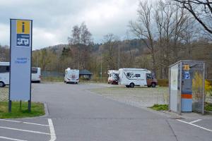Ein Stellplatz direkt am Kurpark