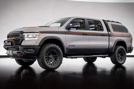 Jeep CJ Surge, Ram Backcountry, Ram TRX Gold Shot Concepts SEMA 2022