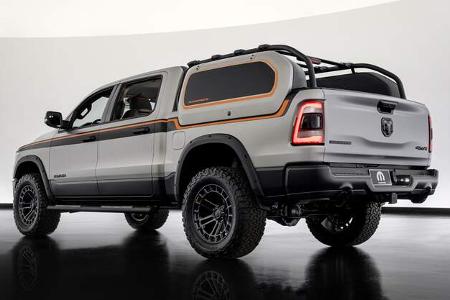 Jeep CJ Surge, Ram Backcountry, Ram TRX Gold Shot Concepts SEMA 2022