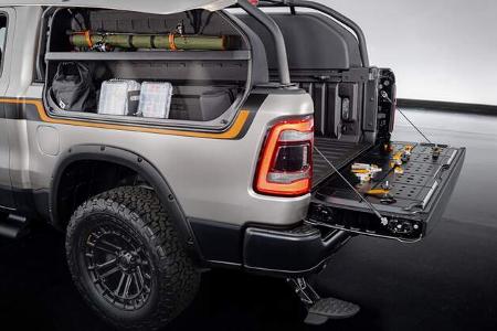 Jeep CJ Surge, Ram Backcountry, Ram TRX Gold Shot Concepts SEMA 2022