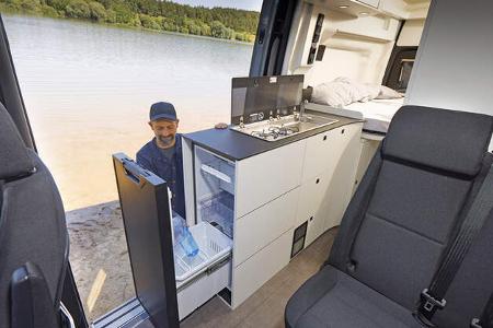 Neuheit Campervan Westfalia James Cook Küchenblock