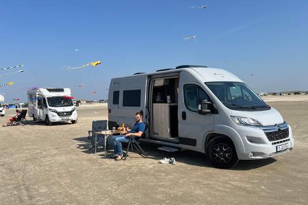 Clever Spirit 600 im Praxischeck; am Strand Clever Spirit 600 im Praxischeck; am Strand