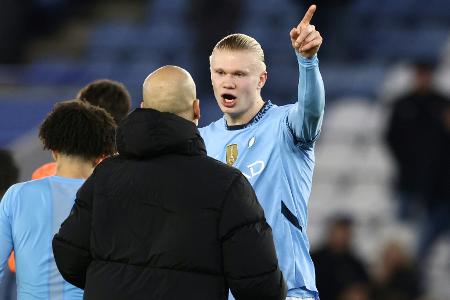 Guardiola verkündet Haaland-Babyglück Guardiola verkündet Haaland-Babyglück