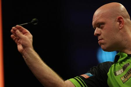 Darts-WM: Van Gerwen zieht ins Viertelfinale ein Darts-WM: Van Gerwen zieht ins Viertelfinale ein