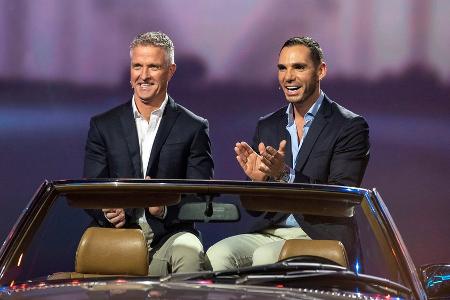 Ralf Schumacher und Partner Étienne: So war ihr großes TV-Show-Debüt Ralf Schumacher und Partner Étienne: So war ihr großes TV-Show-Debüt