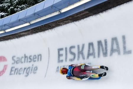 Rodeln: Taubitz enttäuscht in Altenberg - Berreiter Zweite Rodeln: Taubitz enttäuscht in Altenberg - Berreiter Zweite