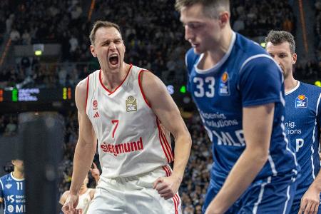 BBL: Bayern nach Machtdemonstration wieder Erster BBL: Bayern nach Machtdemonstration wieder Erster
