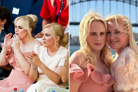 Rebel Wilson und Ehefrau besuchen Australian Open in Hochzeitskleidern Rebel Wilson und Ehefrau besuchen Australian Open in Hochzeitskleidern