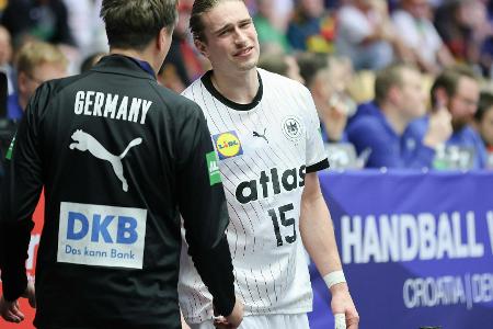 Verstauchung? Deutsche Handballer bangen um Knorr Verstauchung? Deutsche Handballer bangen um Knorr