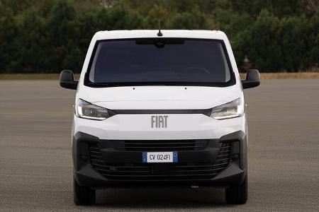 Neuer Fiat Scudo von vorn in weiß. Neuer Fiat Scudo von vorn in weiß.