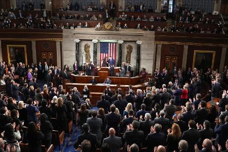 Im US-Parlament kontrollieren Trumps Republikaner beide Kammern. (Archivbild)