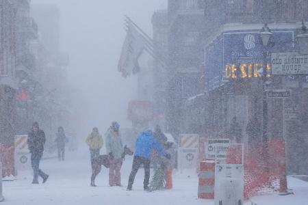 Die US-Südstaaten erleben seltenes Winterwetter.