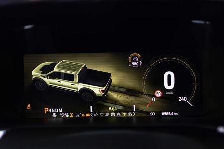 Ford F-150 Raptor, Lenkraddisplay