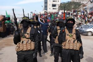 Hamas-Kämpfer im Gazastreifen. (Archivbild)