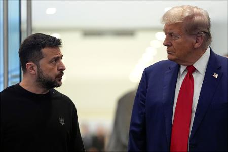 Zwei Präsidenten, ein Krieg: Die Ukraine hofft auf und bangt um Trumps Unterstützung. (Archivbild)