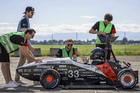 Beschleunigungs-Weltrekord mit E-Auto von Schweizer Studenten