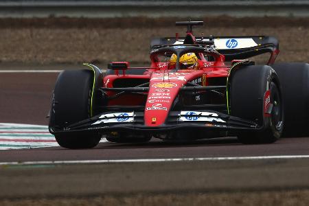 Bei Testfahrt in Barcelona: Hamilton mit erstem Ferrari-Unfall