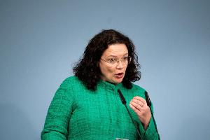 Die Vorstandsvorsitzende der Bundesagentur, Andrea Nahles, hält es für "nicht sehr wahrscheinlich", dass die Drei-Millionen-Marke in diesem Winter noch erreicht werde. (Archivbild)