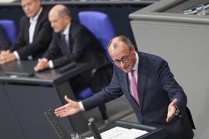 Unionsfraktionschef Merz bekam keine Mehrheit für den Entwurf seiner Fraktion.