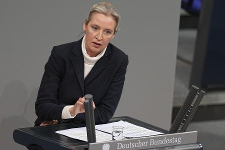 Die AfD-Vorsitzende, Alice Weidel, attackierte in der Debatte auch Unionsfraktionschef Friedrich Merz (CDU).
