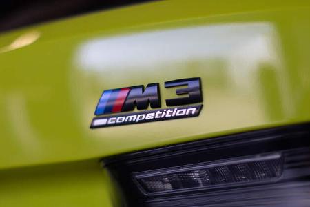 BMW M3 Competition Touring, Typenschild