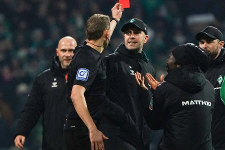 Werner fehlt in München: Werder-Trainer nach Rot gesperrt Werner fehlt in München: Werder-Trainer nach Rot gesperrt