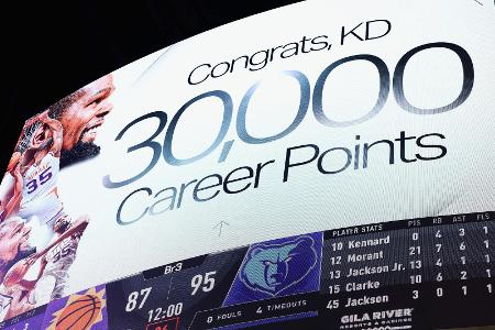 Durant im 30.000er-Klub: Durant im 30.000er-Klub: