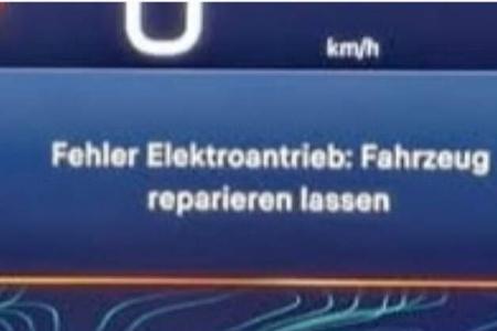 Elektrischer Jeep Avenger, Fehlermeldung